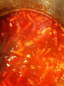 The finished marmalade.