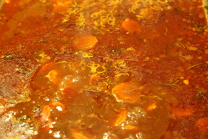 I like to reduce the sauce a bit to concentrate the flavor. It's up to you, however.