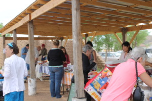 At the farmers market