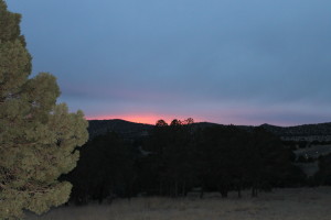 Sunset at the Observatory. What I could see, anyway.