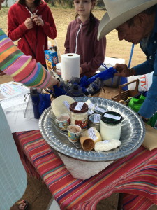 This gentleman and his granddaughters were selling all kinds of goat milk products. I bought 2 types of chèvre. It was great.