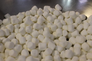 Mini marshmallows in the bowl. You can also find Kosher, Halal, or vegetarian marshmallows if Kraft just won't do.